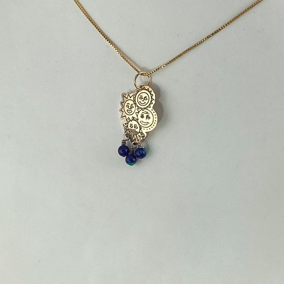 Vintage Fun in the Sun 14 Karat Gold Filled with 16in Gold Filled 925 Necklace - Picture 8 of 8